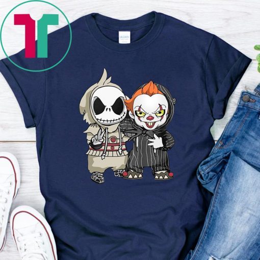 Halloween jack skellington and pennywise shirt