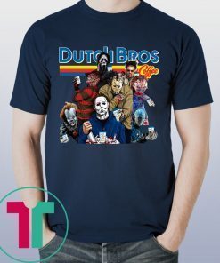 Horror Characters Dutch Bros Coffee T-Shirt