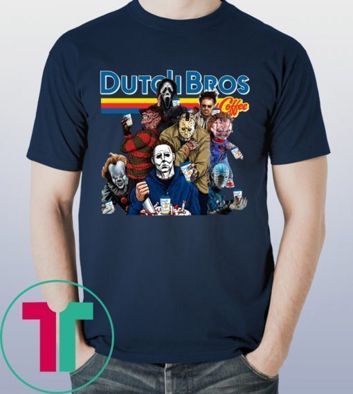 Horror Characters Dutch Bros Coffee T-Shirt