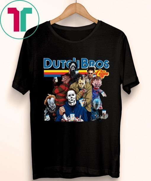 Horror Characters Dutch Bros Coffee T-Shirt