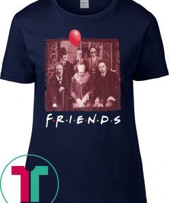 Womens Horror Movie Characters Friends TV Show T-Shirt