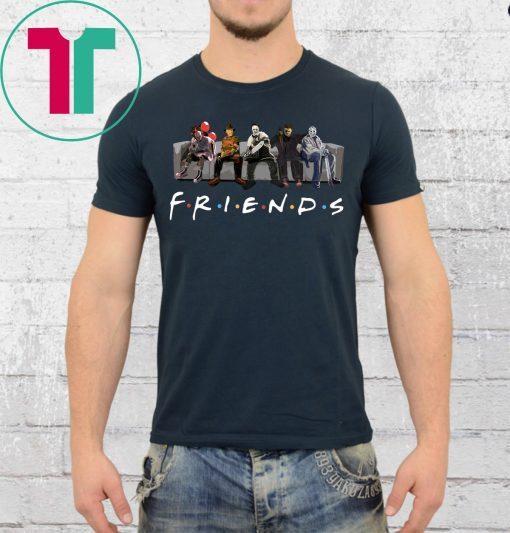 Funny Horror Movie Characters Friends TV Show T-Shirt