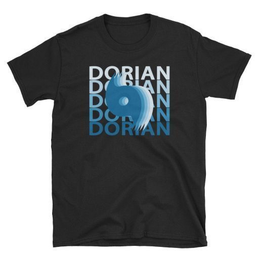 Hurricane Dorian Short Sleeve Unisex T Shirt Florida 2019 Blue Repeat