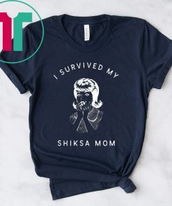 I Survived My Shiksa Mom Funny Jewish Mother Retro Yiddish T-Shirt