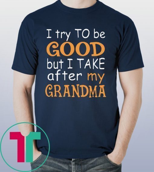 Funny I Try To Be Good But I Take After My Grandma T-Shirt