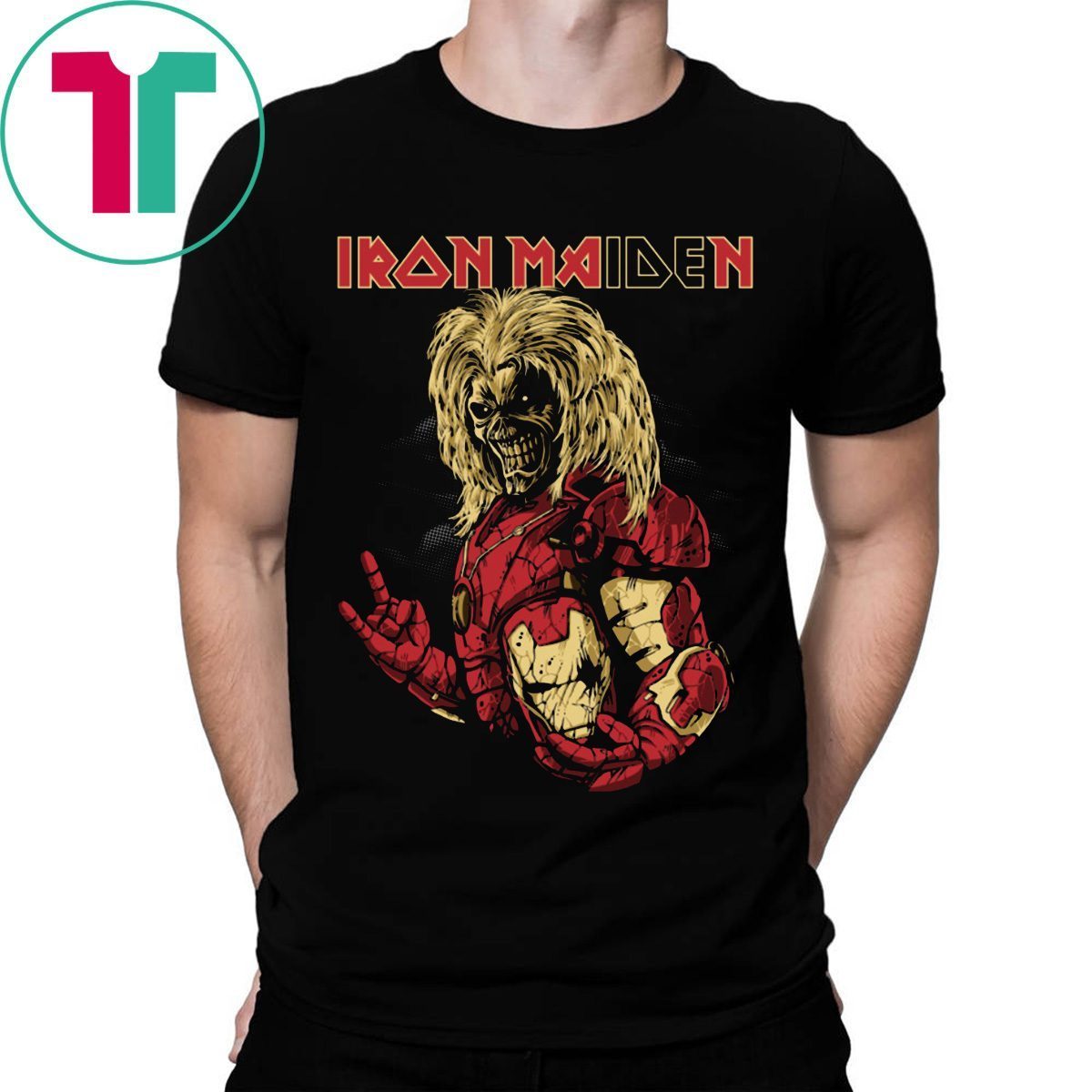 t shirt iron maiden iron man