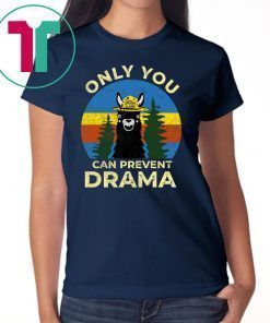 Llama Camping Only You Can Prevent Drama T-Shirt