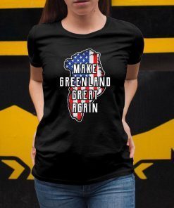 Make Greenland Great Again 51st State USA Flag Retro T-Shirt