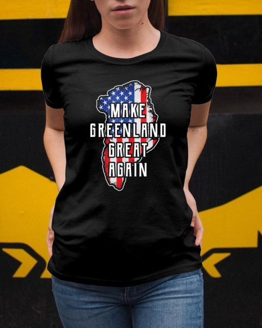 Make Greenland Great Again 51st State USA Flag Retro T-Shirt