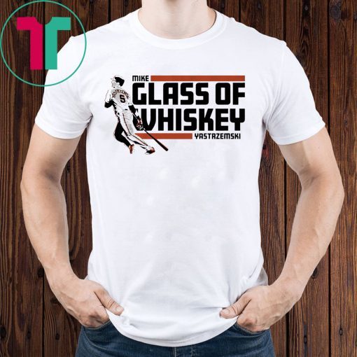 Mike Yastrzemski T-Shirt - Glass of Whiskey, San Francisco