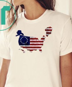 NRCC Greenland US 51st State Distress Trump Betsy Ross Flag T-Shirt