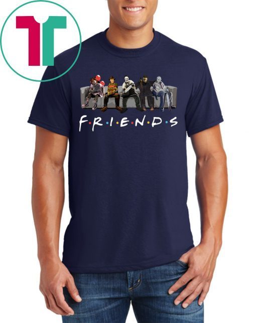 Official Horror Characters friends TV Show T-Shirt