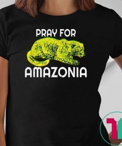 Pray For Amazonia Jaguar Ghost of Brazilian Rainforest T-Shirt