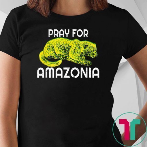 Pray For Amazonia Jaguar Ghost of Brazilian Rainforest T-Shirt