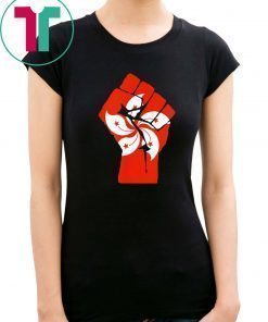 Resist Fist with Hong Kong Flag T-Shirt for Mens Womens Kids