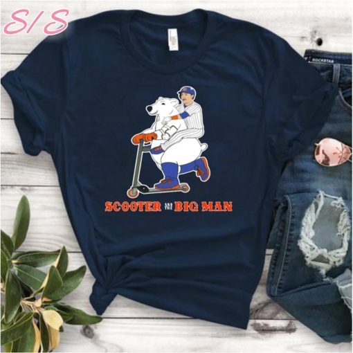 SCOOTER AND THE BIG MAN UNISEX SHIRT MICHAEL CONFORTO AND PETE ALONSO - NEW YORK METS