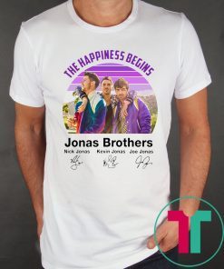 Signatures The Happiness Begins Jonas Brothers Shirt