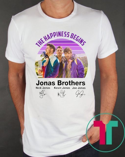 Signatures The Happiness Begins Jonas Brothers Shirt