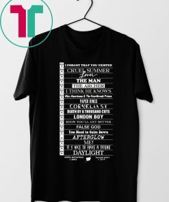 Stella Taylor Swift Black Tee With Tracklist Tee Shirt