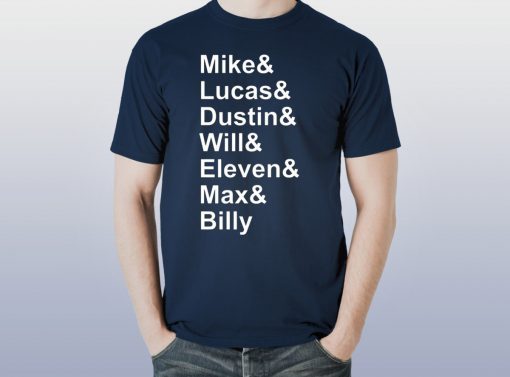 Stranger Things Name List T-Shirt