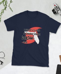 Survived Hurricane DORIAN 2019 Shirt - Florida Storm Rain Lightning Tornado Survival Tee - Short-Sleeve Unisex T-Shirt