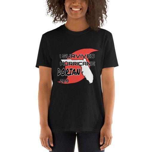 Survived Hurricane DORIAN 2019 Shirt - Florida Storm Rain Lightning Tornado Survival Tee - Short-Sleeve Unisex T-Shirt