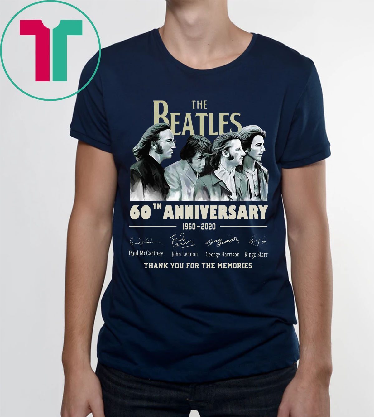 beatles 60th anniversary shirt