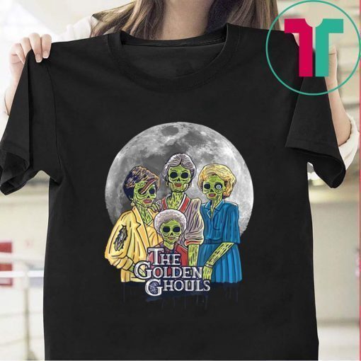 The Golden Ghouls Sunset Vintage Halloween T-Shirt