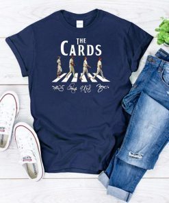 The cards st louis cardinals signatures abbey road crosswalk shirt