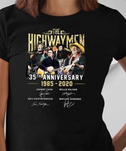 The highwaymen 35th anniversary 1985-2020 signature shirt