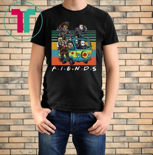 Vintage Friends TV Show Characters Horror Movies Shirt