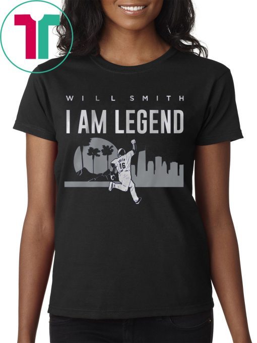 Will Smith T-Shirt - I Am Legend, Los Angeles, MLBPA Shirt