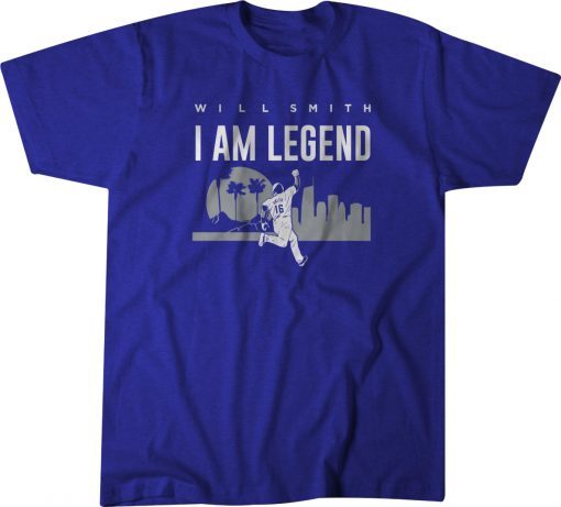 Will Smith T-Shirt - I Am Legend, Los Angeles, MLBPA Shirt