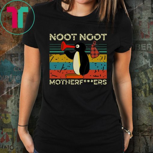 Pingu Noot Noot Motherfucker Vintage T-Shirt for Mens Womens Kids