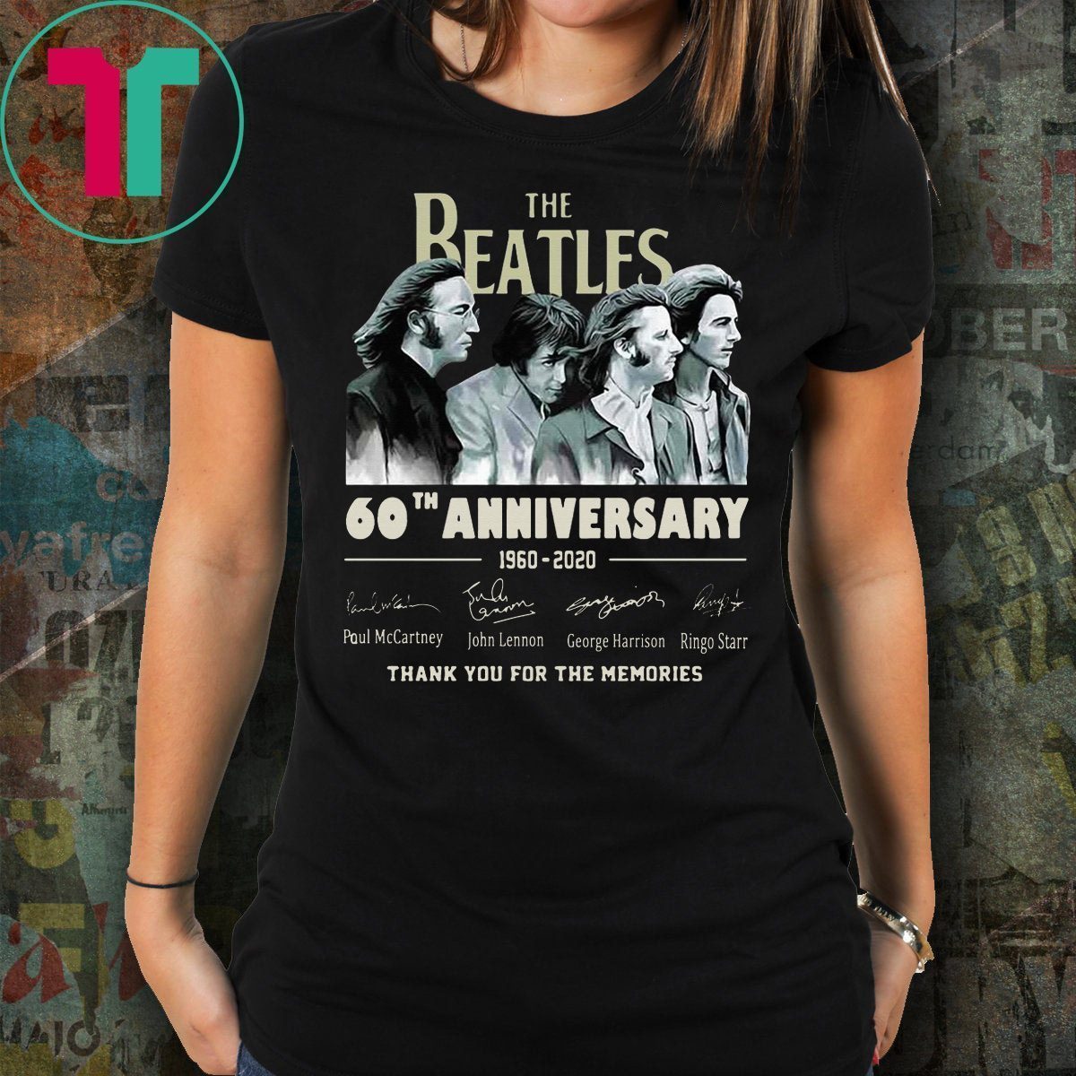 beatles 60th anniversary t shirts