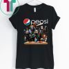 Horror Characters Drinking Pepsi Funny Halloween Gift T-Shirt