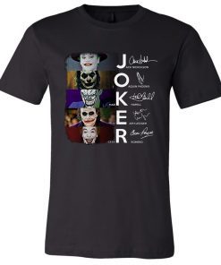 Joker all version signatures 2019 T-Shirt