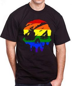 Sea of Thieves Skull Pride Rainbow For Mens Womens Kids T-Shirt