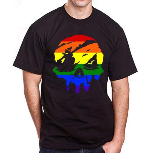 Sea of Thieves Skull Pride Rainbow For Mens Womens Kids T-Shirt