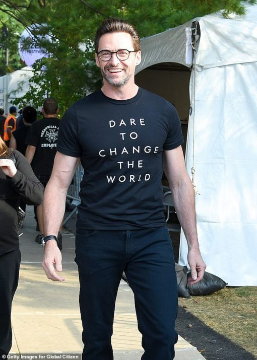 Dare To Change The World Tee Shirt Hugh Jackman Shirt