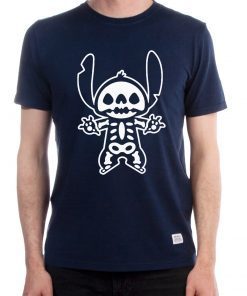 Buy Stitch Skeleton Halloween T-Shirt