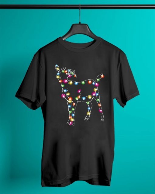 Goat Color light Christmas T-Shirt