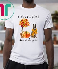 Australian Cattle It’s The Most Wonderful Time Of The Year Fall Autumn Maple Leaf Shirt