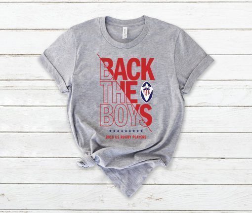 Back the Boys 2019 USA Rugby Players Squad Offcial T-Shirt