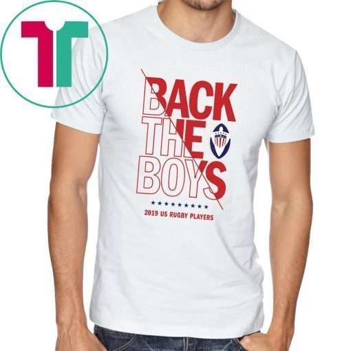 Back the Boys 2019 USA Rugby Players Squad T-Shirt