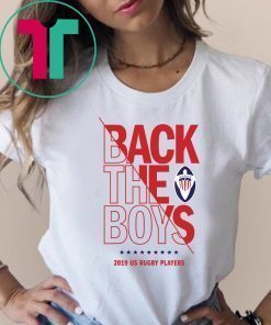 Back the Boys 2019 USA Rugby Players Squad T-Shirt