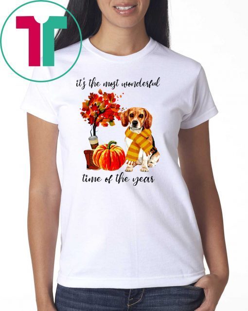 Beagle It’s The Most Wonderful Time Of The Year Fall Autumn Maple Leaf Shirt