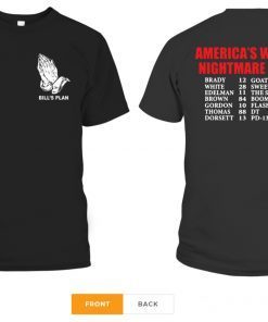 Bill’s Plan America’s Worst nightmare Tour Brady Goat White Sweetfeet Edelman The Squirrel 2019 T-Shirt