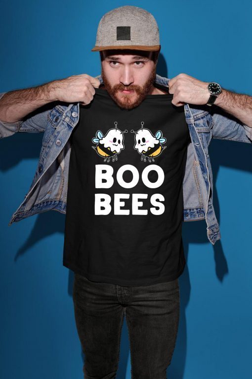 Boo Bees - Funny Breast Cancer Awareness Month Halloween T-Shirt