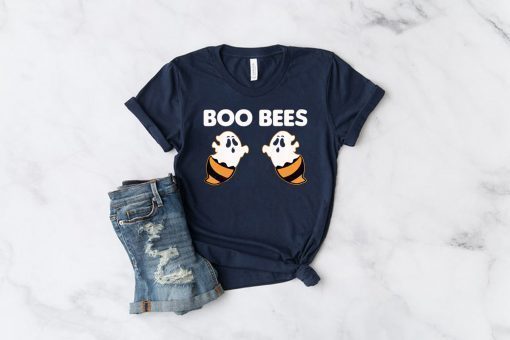 Boo Bees Ghost T Shirt Funny Halloween Beekeeper Costume T-Shirt